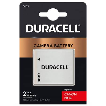Duracell DRC4L - zamiennik akumulatora Canon NB-4L, 720 mAh, 3,7V_1